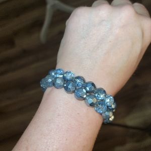 Blue Beaded Bracelets
